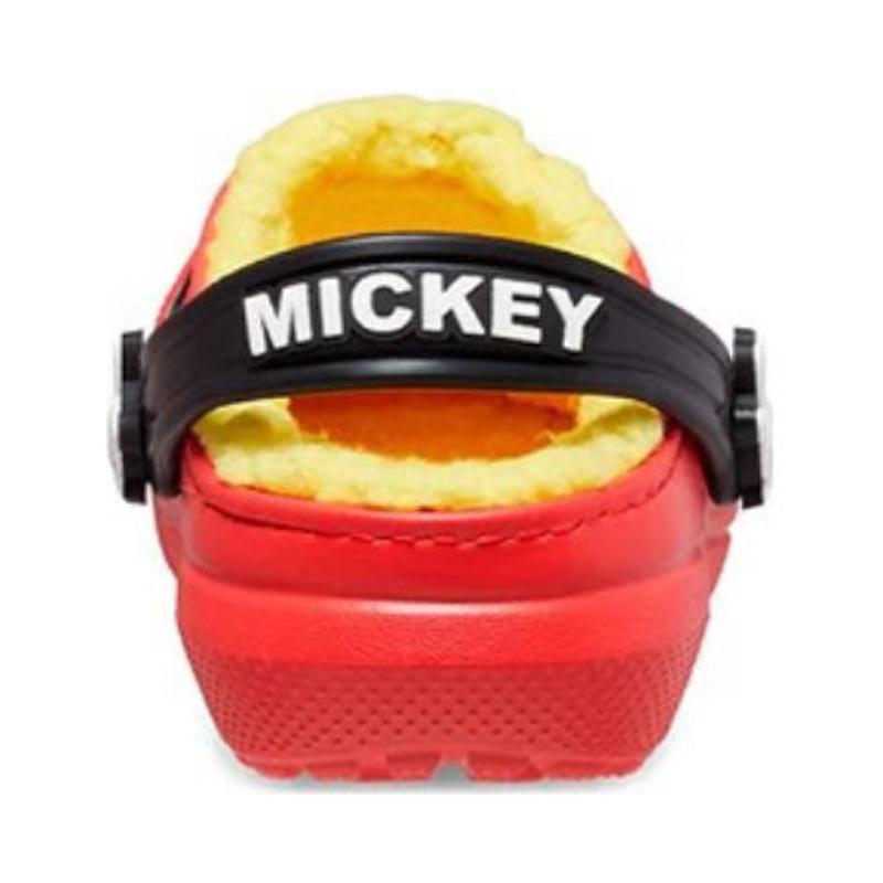 Crocs Classic Disney Mickey Comfortable and Versatile Wear-Resistant Children's Sandals Red and Black Children's Model