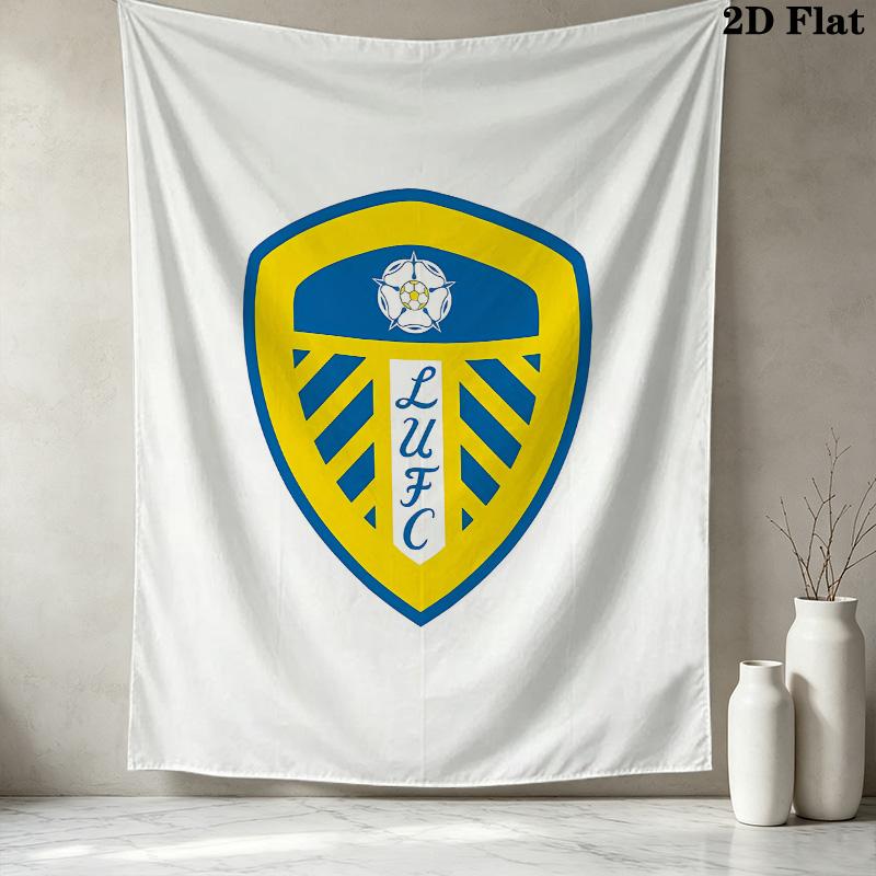 Leeds Football Club Wall Tapestry Aesthetic Wall Hanging Printed Fabric Blanket Decorative Tapestries For Bedroom Living Room Home Decor