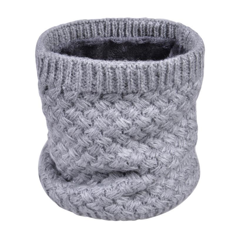 Male and Female Couples Fleece Thickened Single Ring Sleeve Winter Warm Wool Knitted Sleeve