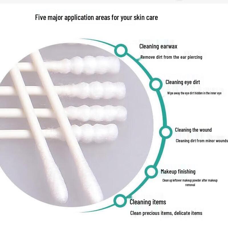 Kangaroo Doctor Baby Sterile Cotton Swabs, 2000 Count