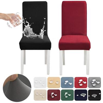Waterproof Elastic Chair Cover for Dining Room Kitchen Wedding Hotel Banquet Restaurant Anti-dirty Seat Cover Housse De Chaise