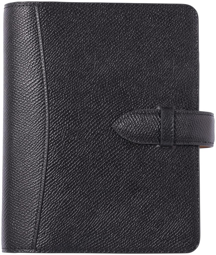 Franklin Planner Cordovan Embossed Binder, Compact Size, 25mm, Black, 66016