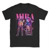 Mira Showcase Retro Neon HUNTRX HUNTRIX Kpop Demon Hunters T-Shirt for Men Pure Cotton Tees Short Sleeve T Shirts Summer Tops