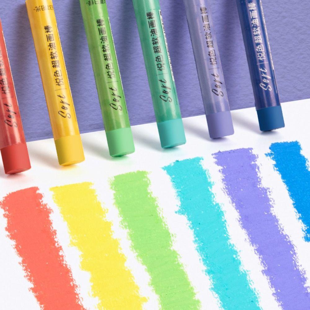 24/36/48 Colors Macaron Ultra Soft Crayon Morandi Painting Tools Versatile Oil Painting Stick