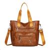 2026 New Large-capacity Soft Leather Fashi Shoulder Middle-aged Mother Bags Retro Simple PU High-end Portable Bag Sac A Main