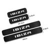 4PCS Car Door Sill Stickers For Seat Ibiza 6j 6l 6f 6k Mk2 Tuning Auto Accessories Scuff Plate Protector Carbon Fiber Decals