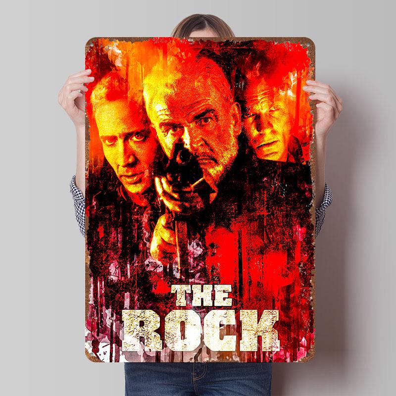 

The Rock 1 Tinplate Poster Customized Wall Art Vintage Retro Metal Signs for Room Decoration Gaming Bedroom Decorations Man Cave 20x30cm（7.8x11.8inch）