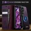 Magnetic Leather Case with Flip Cover for Samsung S26 ULTRA/S25 EDGE - MagSafe Wallet Style