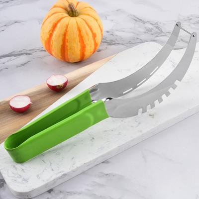 Watermelon Slicer Food Grade 304 Stainless Steel Anti-slip Plastic Handle Safe Quick Cut Fruit Melon Cutter Slicing Cutting Tool Kitchen Gadgets