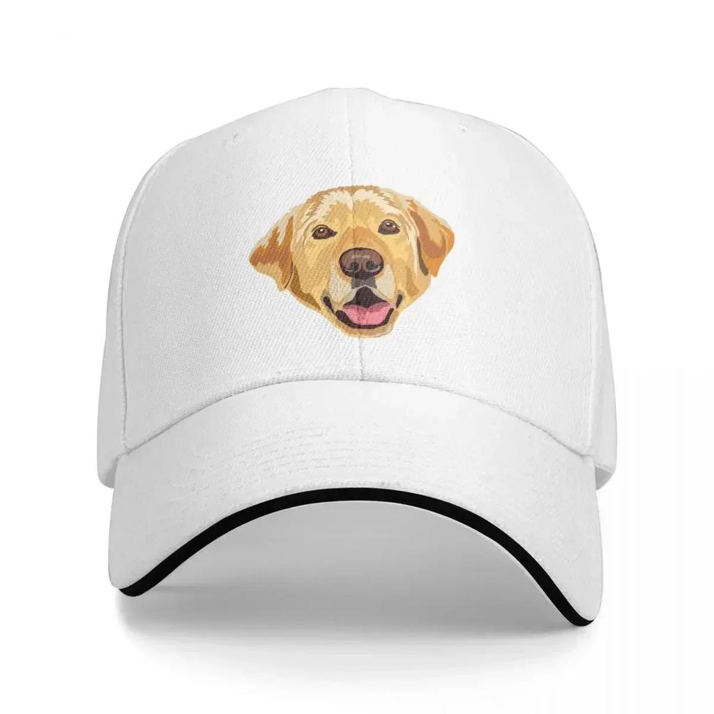 Yellow Labrador Funny Dogs Adjustable Baseball Cap Visor Sunhat for Ladies Men's