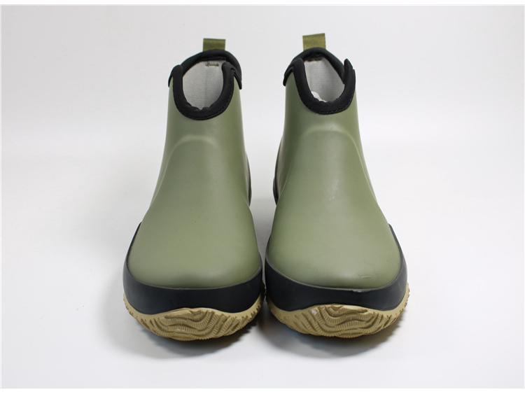 Bottes de pluie légères: Bottines courtes, Chaussures décontractées de pêche, Styles étudiants