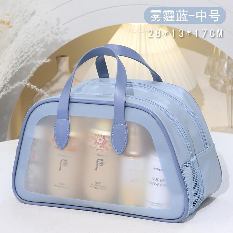 

Toilet Bag With Dry Wet Separation Women s Double-layer Portable High-value Travel Waterproof Swimming Fitness Bathing Makeup Storage