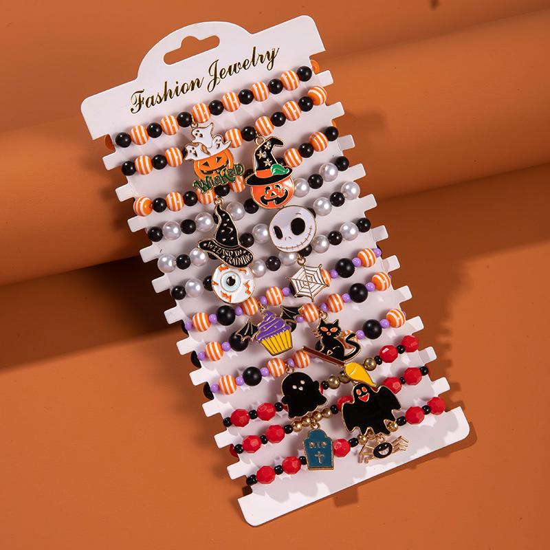 Halloween Stacking Soft Pottery Bracelets Hot-selling Beaded 1011 New Bracelets, Fun and Funny Hand Accessories