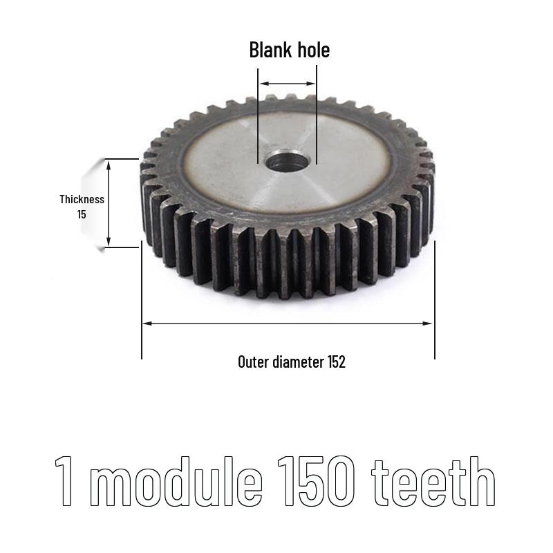 Custom 1 Module Spur Gear, Thickness 15mm, 15-25 Teeth, Non-Standard, National Standard 45 Steel, Ideal for DIY Projects.