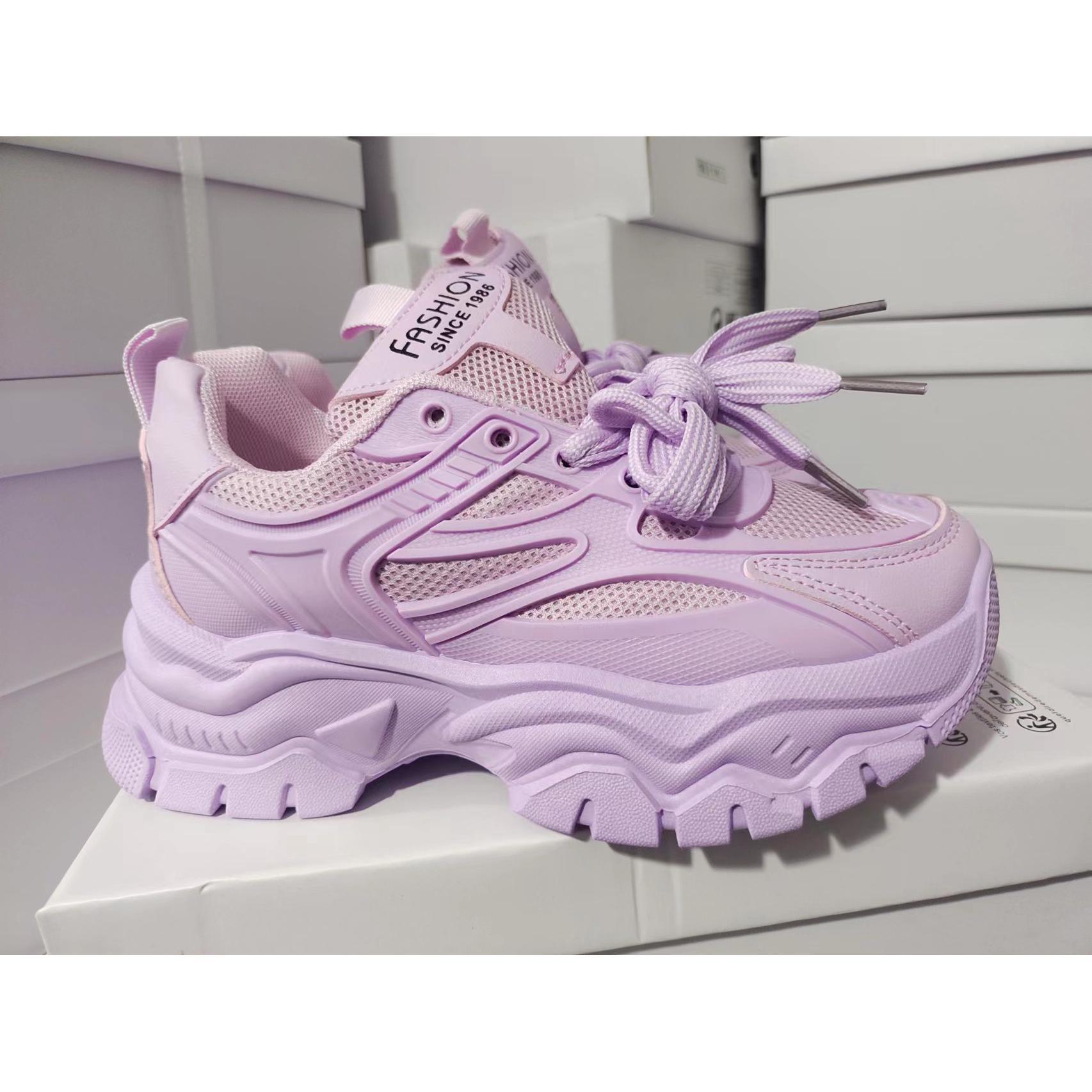 

Женские кроссовки Mesh Dad Shoes в европейском и американском стиле — стильные, дышащие и удобные повседневные кроссовки для студентов и любителей спорта. 40 фиолетовый