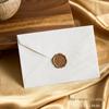 Chinese Retro Style Woven Pattern Envelope & Letter Set with Kraft Paper & Sealing Wax