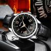 Business Quartz Sports Mens Watch PU Leather Strap Analog Digital Display Date Function Business Sport Watch