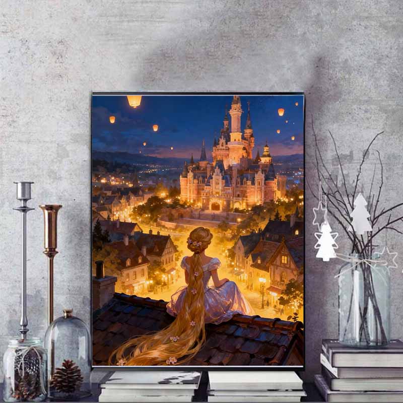 Disney Pittura Diamante Fai da Te 5D Rapunzel Da Intrecciati Cartone Animato Mosaico Completamente Diamantato Pittura Diamante Arte Decorazione Murale Set Artigianale