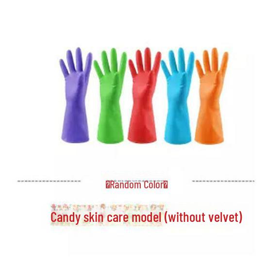 Women's Winter Kitchen Gloves: Thick Rubber, Velvet-Lined for Dishwashing and Laundry