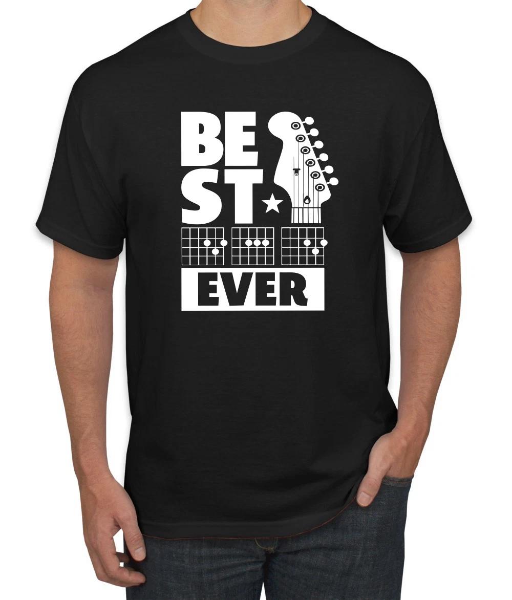 Best Dad Ever Funny Guitar Player Chords Joke Men s T- Shirt 3XL
