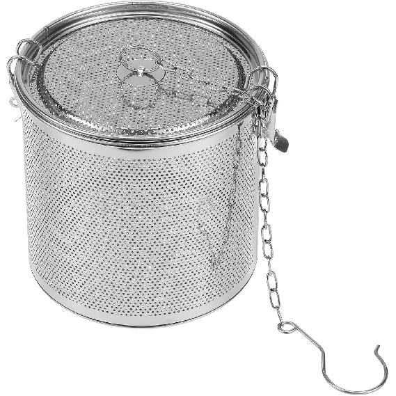 Hemoton Edelstahl Gewürzsieb Teekugel Filter Suppengewürze Trennkorb Loser Teefilter für Zuhause Restaurant Küche (6.3