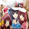 Anime Series Zipper Yae Sakura Character Bedding Set Bedroom Soft Modern Bedspreads Comefortable Duvet Cover Quilt Pillowcase