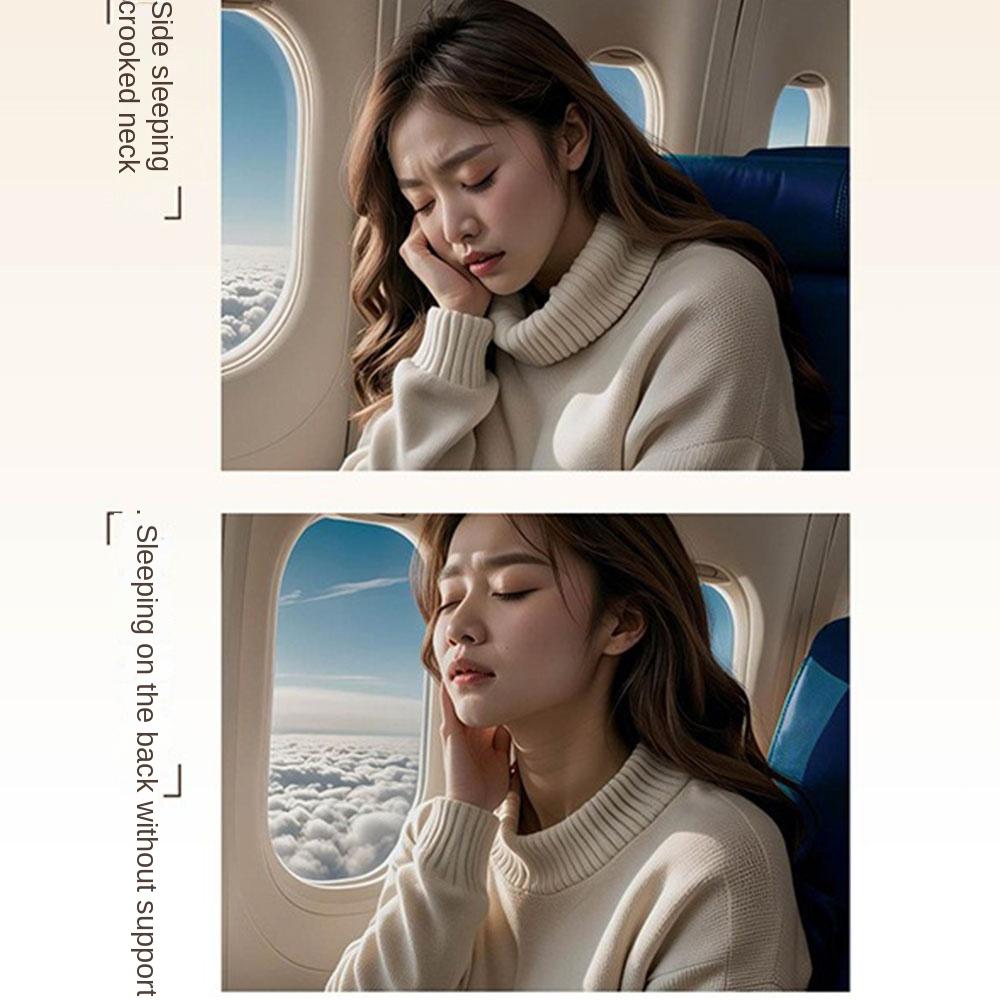 Lightweight U-shaped  Pillow Comfort Neck Support Cushion Inflatable  Travel  Pillow  Airplane