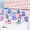 10/20/30/50Pcs Mini Finger Flick Game Toy Rock Paper Scissors Guessing Keychain School Bag Pendant Birthday Party Gift