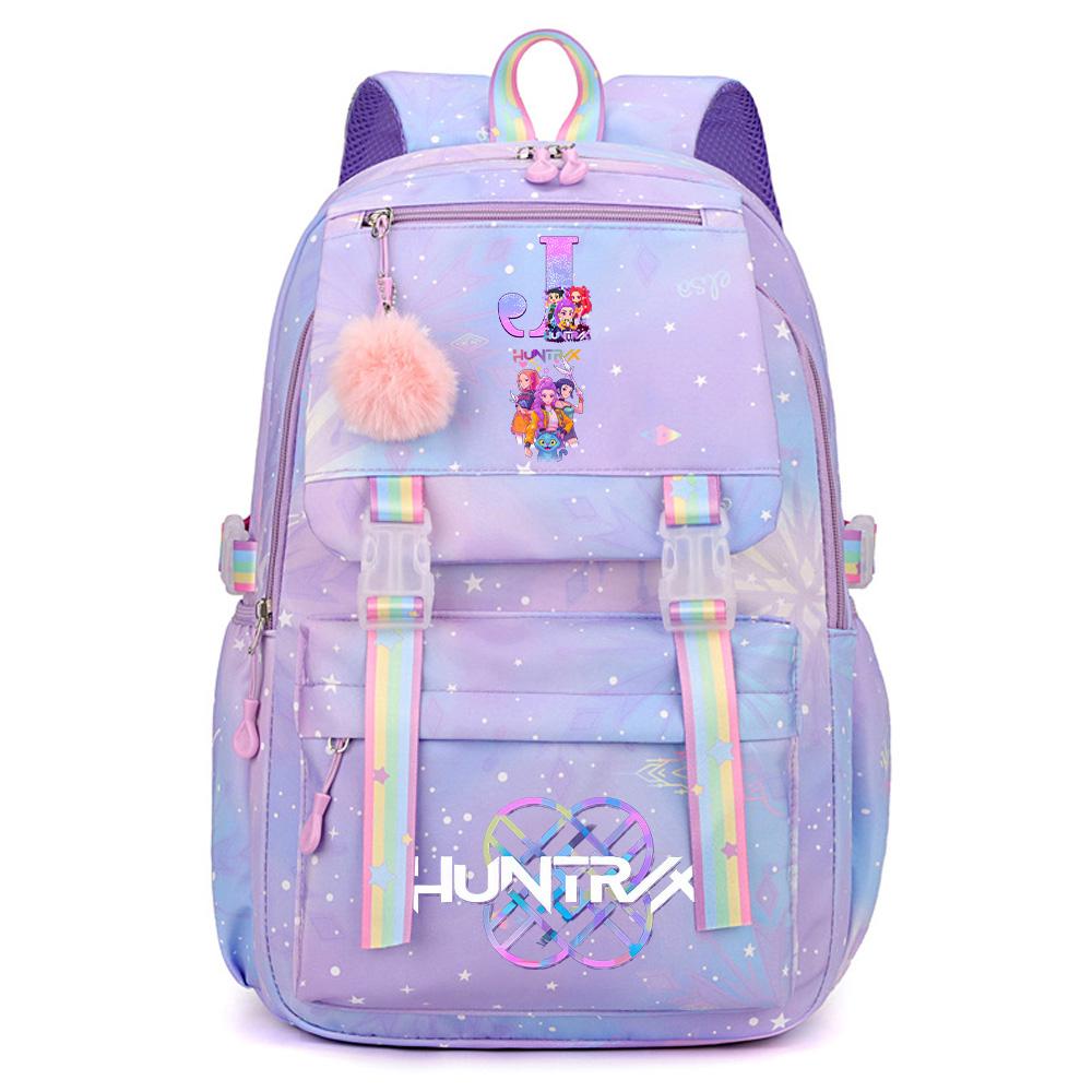 Anime Cute K-Pop Demon Hunters Printed Backpack Teenger Student Girl Boy Schoolbag Bookbag Large Capacity Waterproof Travel Bag