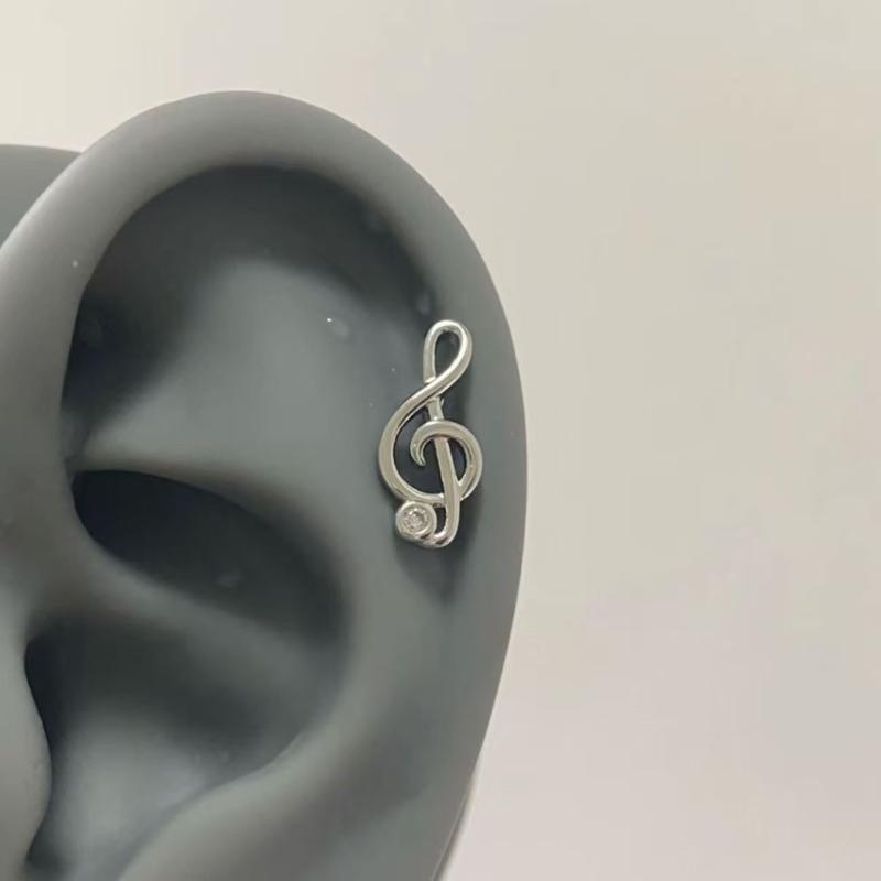 1/2/3Pcs Mini Angel Wings Musical Note Stud Earrings Anti-allergy Fashion Jewelry for Women Office Work Wear Gifts