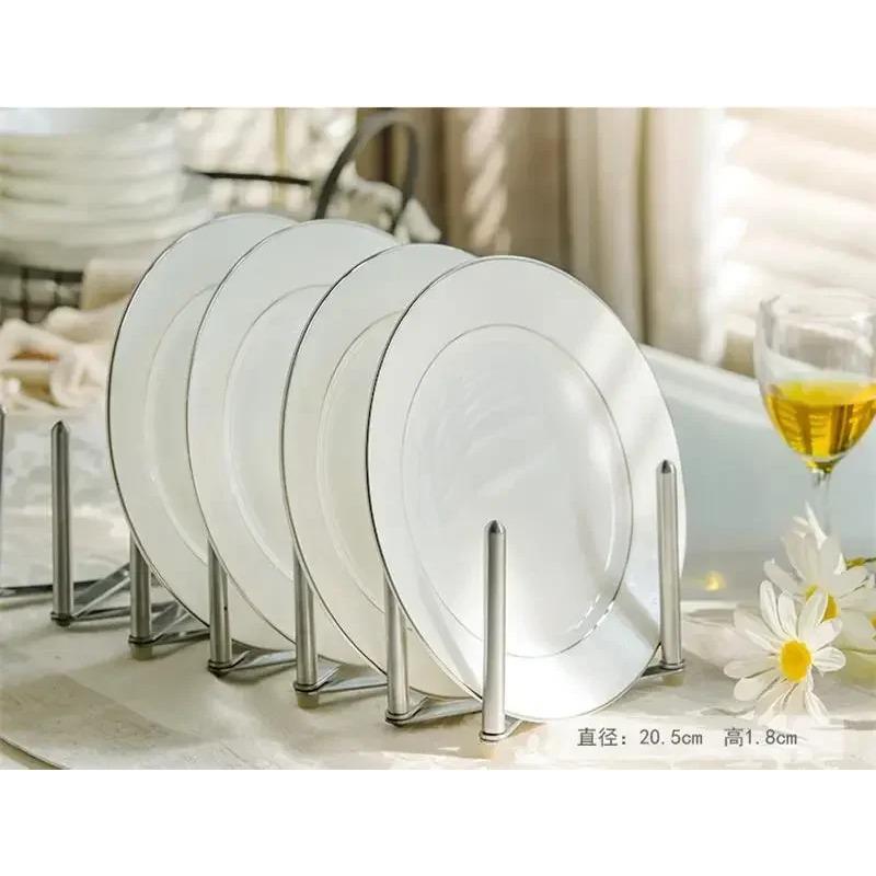 8 Inch, White Bone China Dinner Plates, Enamel Fruit Dish, Chinese Porcelain Plate, Ceramic Tableware Plate, Restaurant Supplies