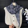 2026 Classic Literary Cashew New Rhombus Versatile Decorative Small Scarf Silk Scarf Decorative Headscarf Belt Scarf