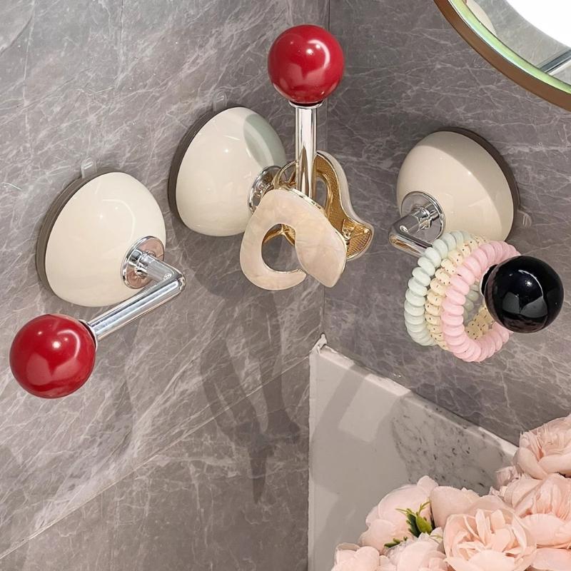 Quick Install Waterproof Adhesive Hook Wall Hook for Home Organization Bathroom Kitchen Use