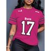 Comfortable Loose Fit Cotton Blend Crew Neck Short Sleeve Tee With 3D Print Design Women 2025