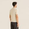 FERRAROMILANO Melange Short Sleeve Round Knit L/Gray (Am0Gtsr20232)