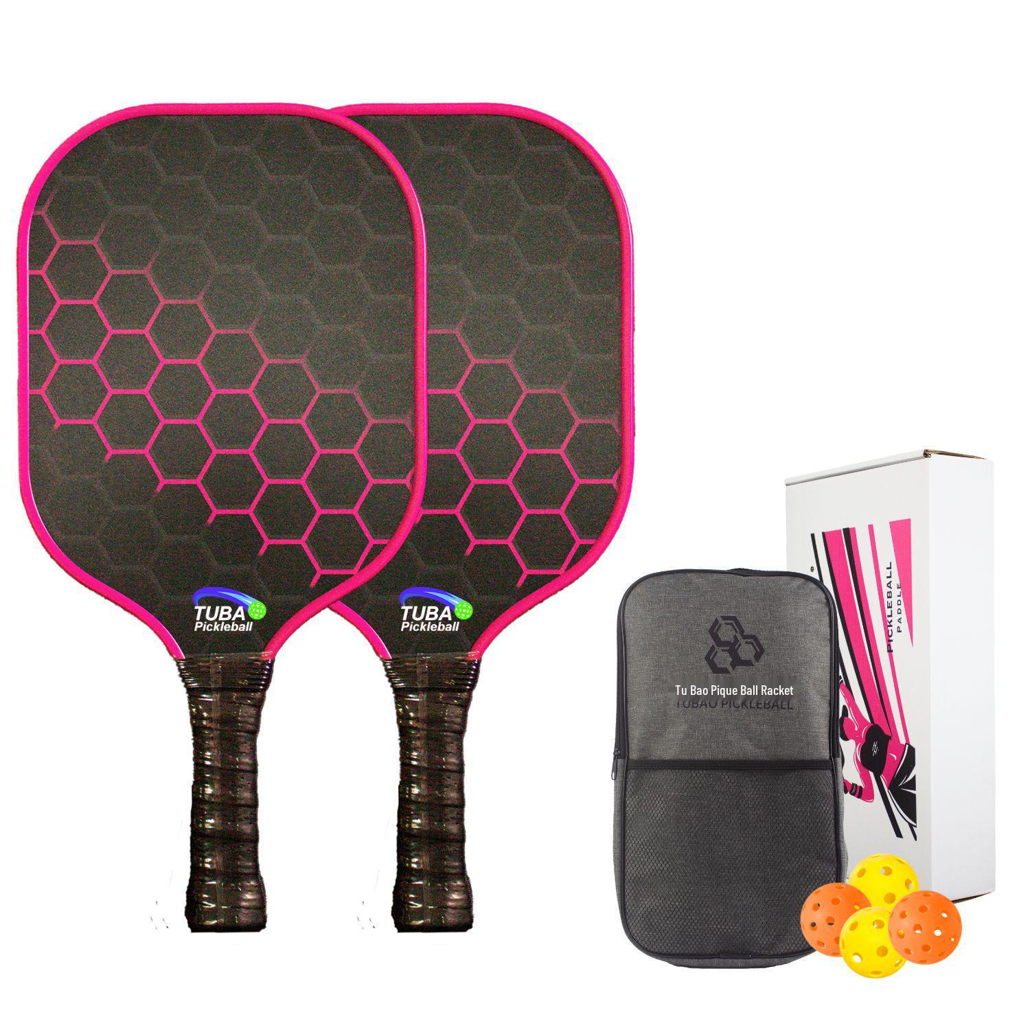 Cross Pickleball Racket Set: Thickened Fiberglass Design for Popular Global Sport