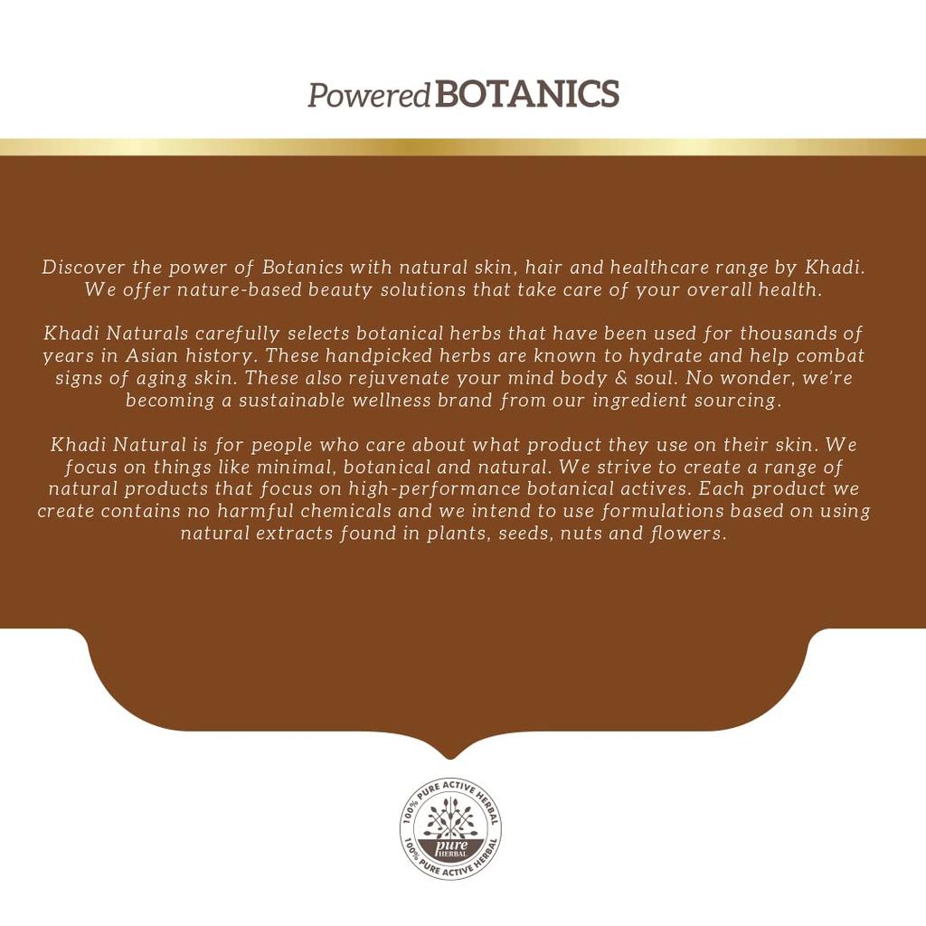 Khadi Natural Powered Botanics Moroccan Argan Shampoo 310 Ml For Dry Frizzy Hair Paraben Silicone Sulphate Free