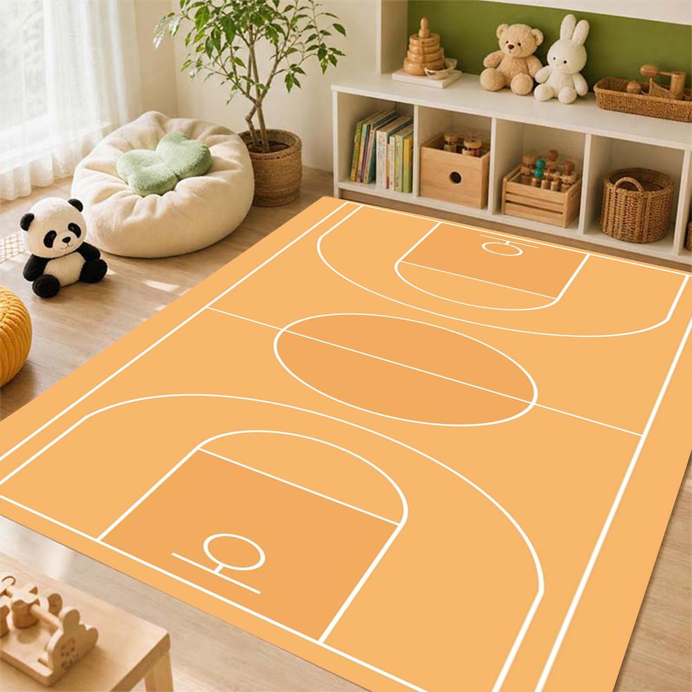 Basketball Court Rectangular Rug Allseason Carpet For Gaming Room Study Living Room Home Party Decor Christmas Gift