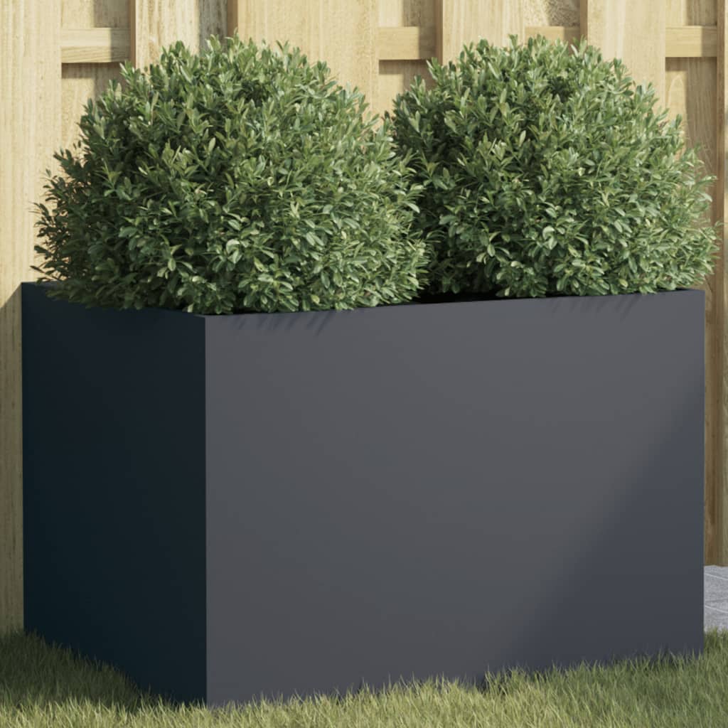 Plant Pot Anthracite 62 x 47 x 46 cm Steel