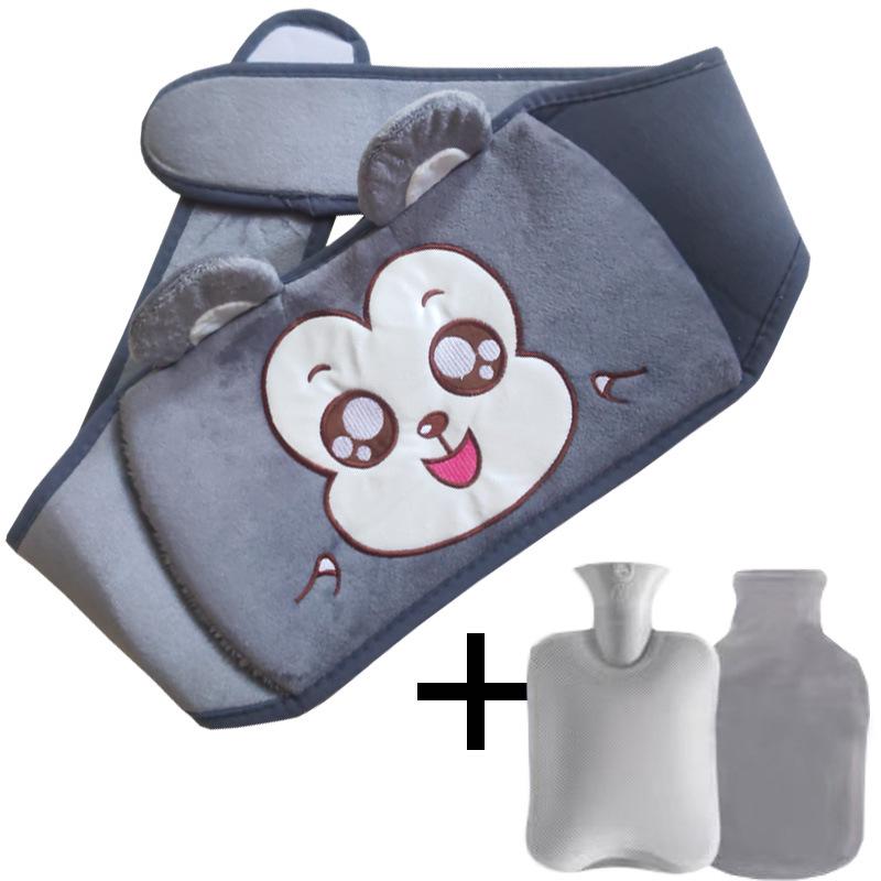 Set Protector Călduros Talie și Abdomen – Sticlă cu Apă Fierbinte Piese Three-Piece Încălzitor de Iarnă