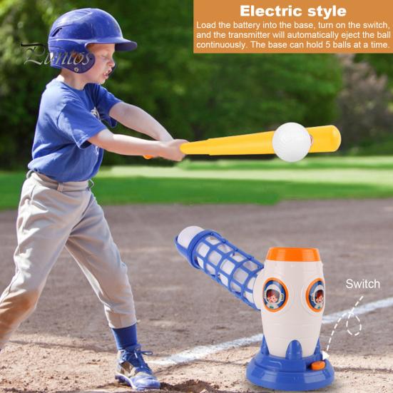 Youth Baseball Training Equipment Kids Pitching Machine Independent Simple Operation Sports Accessories Auto Release Battery Powered Trainer Supplies