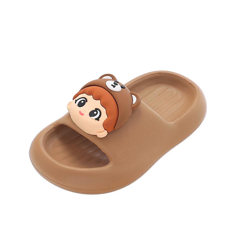 Children EVA Summer Slippers for Boys and Girls, Non-slip, Soft-soled, Durable, Cute Indoor Home Slippers for Siblings