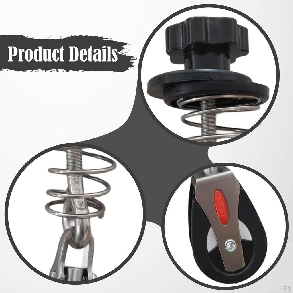 Pilates Reformer Spring Pulley Component Fitting Assembly Spare Part Rope Clamp