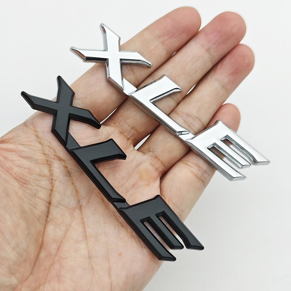 3D Metal Badge Car Rear Trunk Logo XLE Emblem for Toyota Highlander Corolla Sienna Camry RAV4 XLE Sticker Letters Accessories