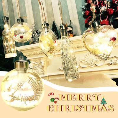 Kerstdecoraties Gloeiende Plastic Kerstballen Kersthangers
