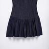TAOP&ZA Women's Spring 2026 Denim-Effect Sleeveless Waist-Cinched Dress