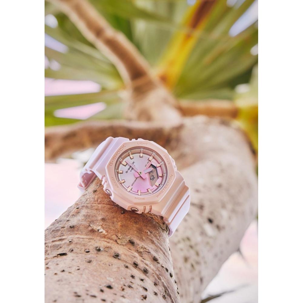 [Casio] Relógio G-Shock Usa biomassa plástica GMA-P2100SG-4AJF Feminino Rosa x Rosa Dourado