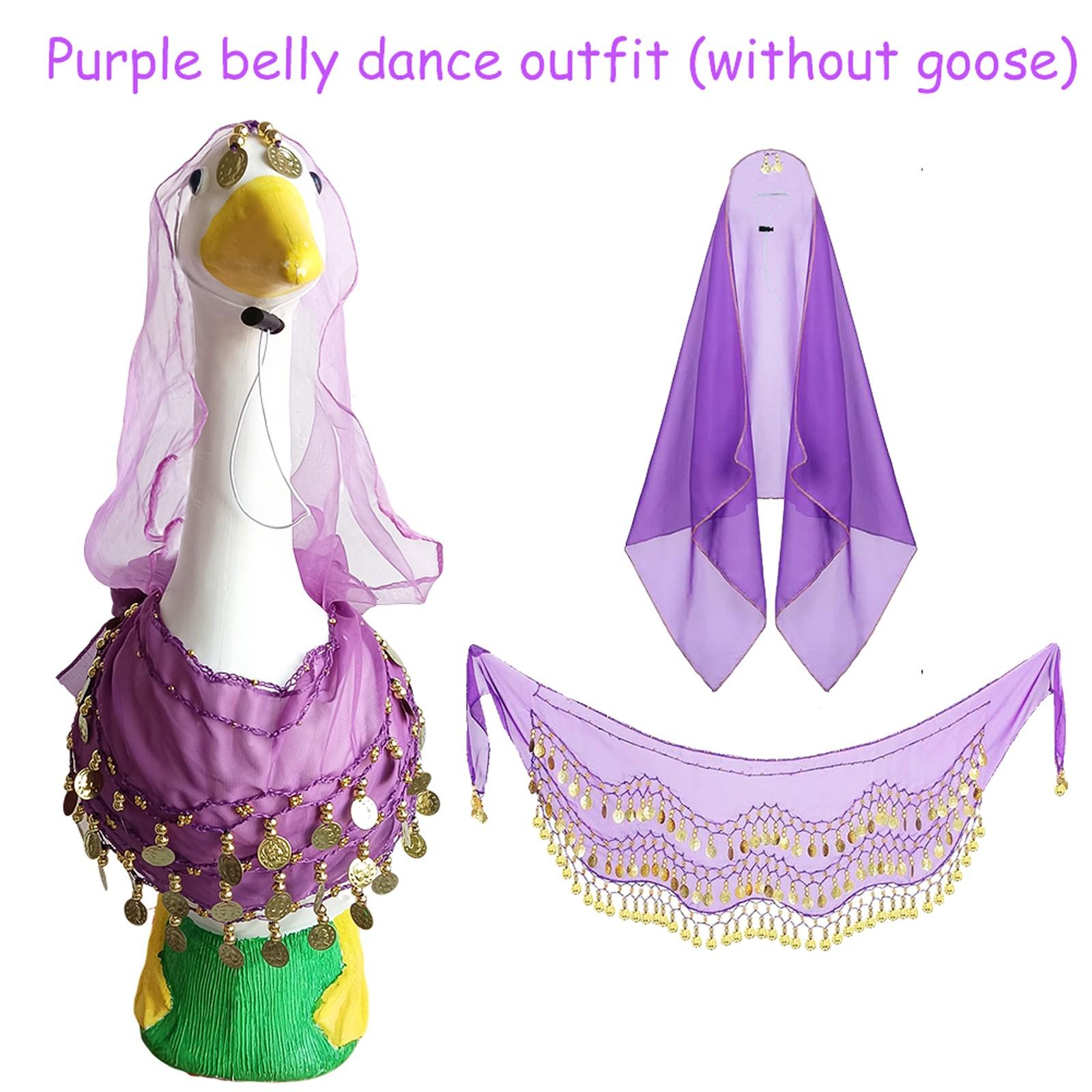 

Комплект юбки для танца живота для куклы-питомца, костюм для вечеринки, украшение для плюшевой куклы-питомца, комплект из 2 предметов с повязкой на голову и шарфом One Size фиолетовый