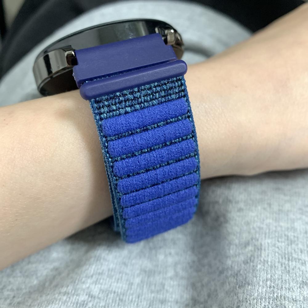 20mm/22mm Nylon Loop Strap For Garmin Forerunner 255 Music 570 265 55/Venu Sq 2 3/Vivoactive 6 5 4 Move Sport Bracelet Watchband
