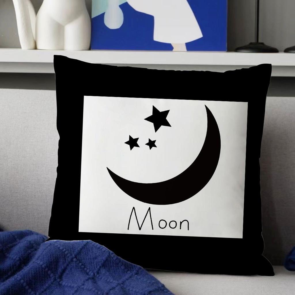 Black Luxury Pillow Cover, Sofa Cushion Cover, Dormitory Bedroom Pillow Cover, Pillowcase, Square Home Decoration